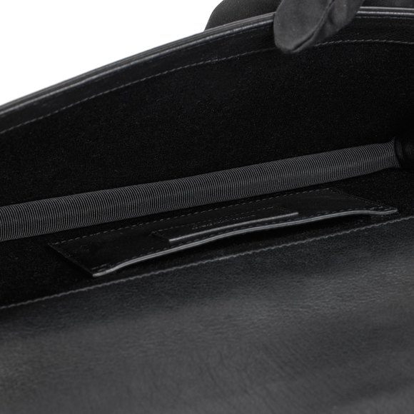 SAINT LAURENT Black Calfskin Leather Silver Studded Clutch .Clutch - Picture 8 of 9